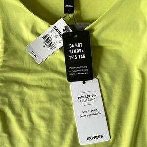 Yellow high neck bodysuit